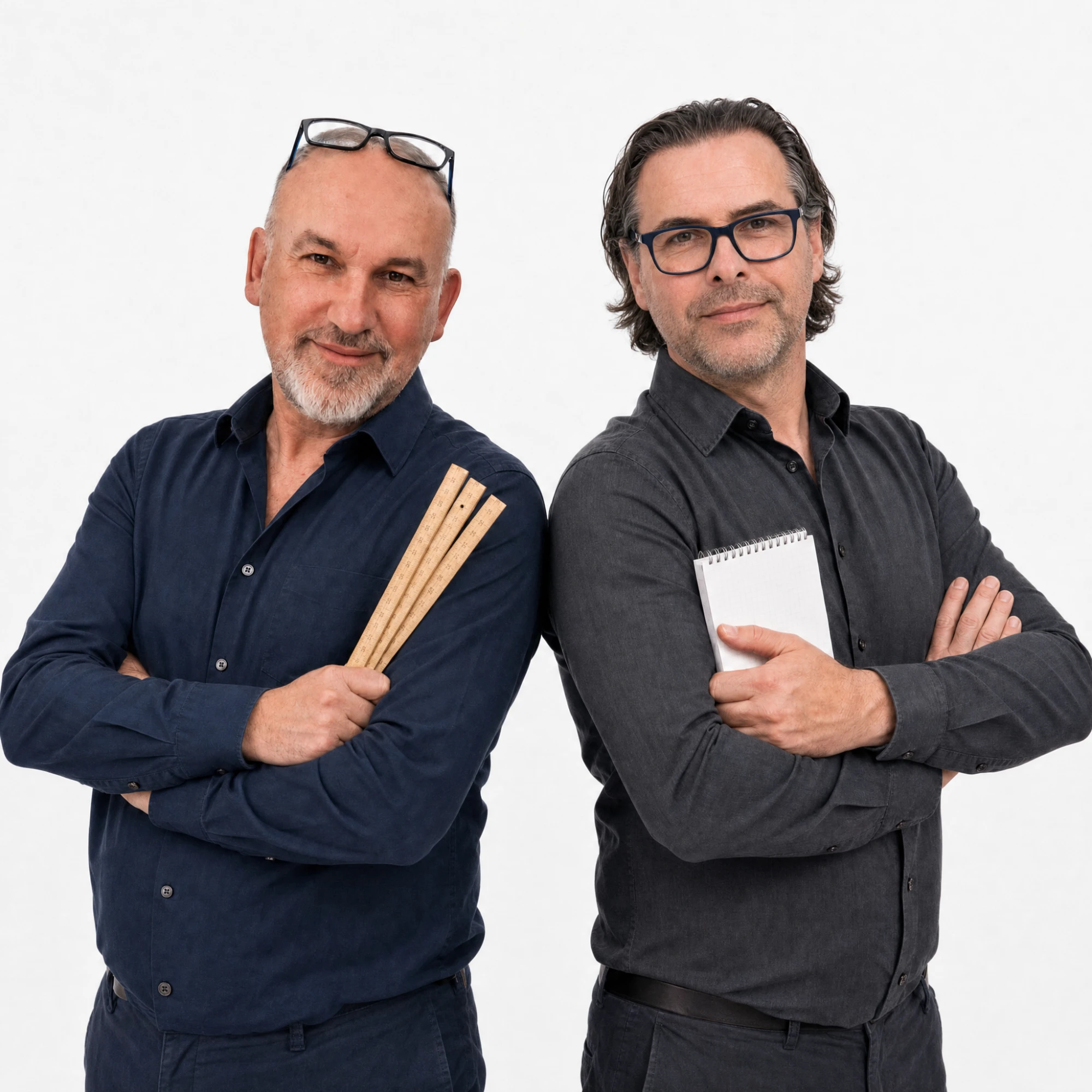 Gjergj Komani und Tritan Hasa, Projektleitung der NOVUS Bauservice GmbH